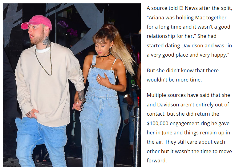 Mac Miller And Ariana Grande Break Up